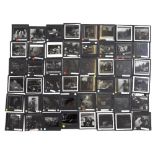 A COLLECTION OF NINETY NINE MAGIC LANTERN SLIDES to include musicians including Frank Sinatra,