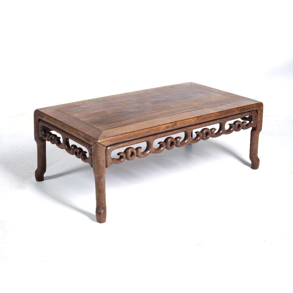 A CHINESE HARDWOOD RECTANGULAR LOW TABLE 76cm wide x 41cm deep x 27.5cm high Condition: some minor - Image 2 of 3