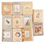 CHILDREN'S BOOKS Potter (Beatrix) fourteen titles Peter Rabbit etc early editions plus Bannerman (