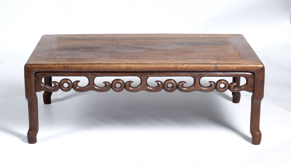 A CHINESE HARDWOOD RECTANGULAR LOW TABLE 76cm wide x 41cm deep x 27.5cm high Condition: some minor - Image 3 of 3
