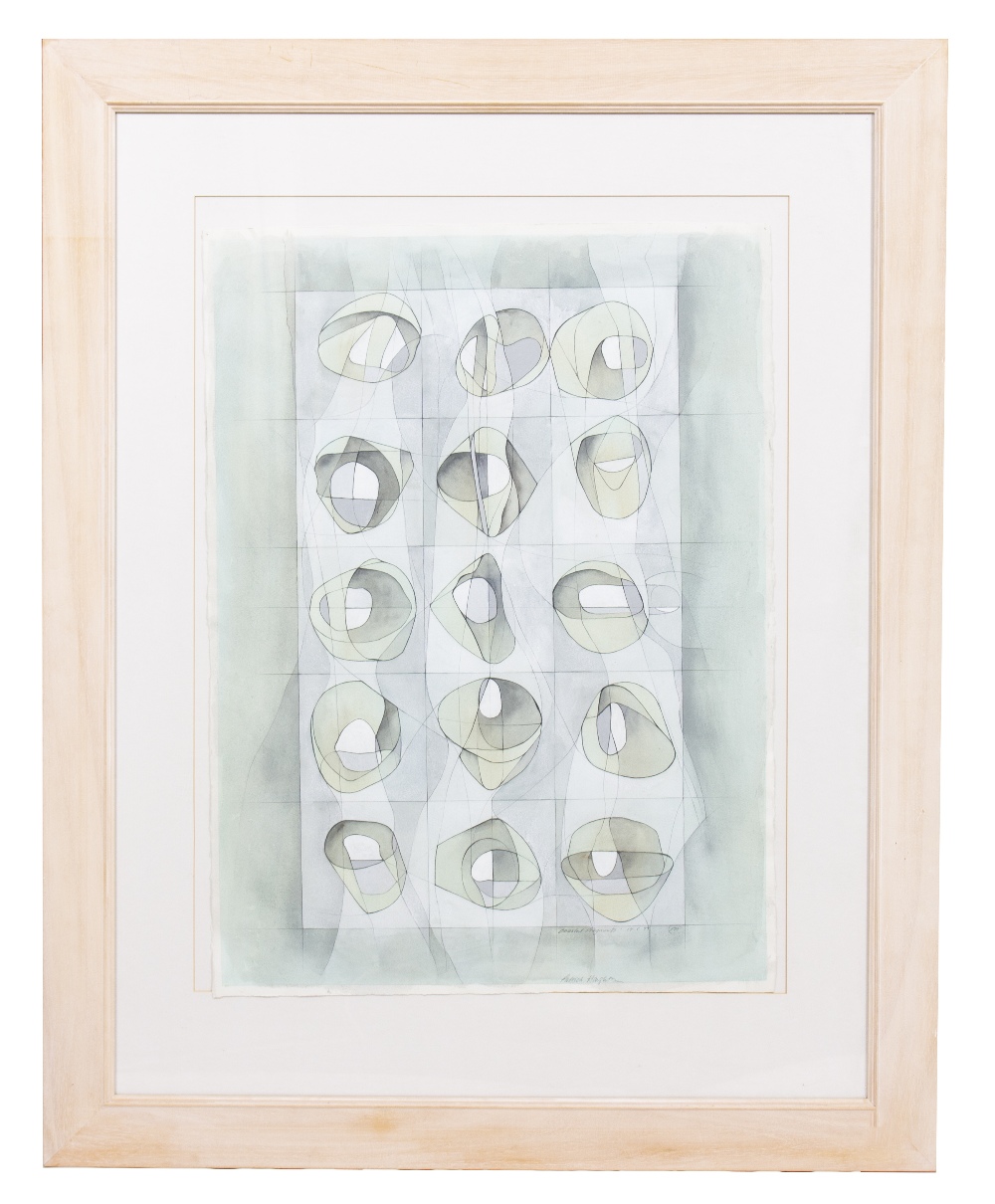 PATRICK HAUGHTON Coastal Fragments, abstract watercolour, signed and dated 19.05.99, 76cm x 57cm,