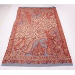 A PAISLEY TYPE SHAWL 100cm x 200cm Condition: in good condition