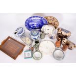 A GROUP OF ORIENTAL CERAMICS to include three pillows, contemporary bowls, further ceramics and