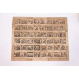 A GEORGE III BLACK AND WHITE JIGSAW PUZZLE displaying 'The Principle Events in the History of