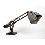 A HADRILL HORSTMANN 'PLUSLITE' MAGNIFYING LAMP 15.5cm wide at the base x 43cm high (adjustable)