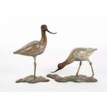 A.Z (21ST CENTURY SCHOOL) Two Avocet, patinated bronze, the lower numbered 70/125 and signed with