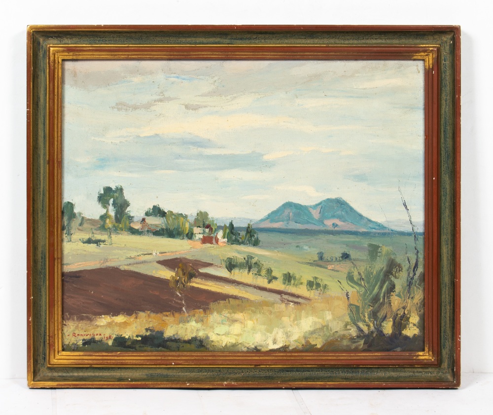 LATE 20TH CENTURY SCHOOL continental landscape, oil on canvas, indistinctly signed and dated 1981