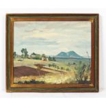 LATE 20TH CENTURY SCHOOL continental landscape, oil on canvas, indistinctly signed and dated 1981