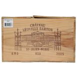 CHATEAU LEOVILLE BARTON St Julien -Medoc 2005, 6 magnums Sealed in original pine crate, held in bond