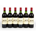 SIX BOTTLES OF CHATEAU PINDEFLEURS 1983 SAINT EMILION GRAND CRU At present, there is no condition