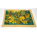 A MID TO LATE 20TH CENTURY TAPESTRY EMBROIDERED PANEL signed Herve Lelong, decorated with flowers