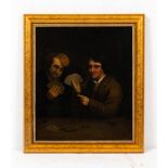 EARLY 19TH CENTURY ENGLISH SCHOOL A Winning Hand, oil on canvas, unsigned, 34cm x 29cm Condition: