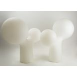 EERO AARNIO a pair of 'Double Bubble' table lamps, manufactured by Melaja Limited of Finland, 54cm