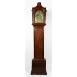 A GEORGE III MAHOGANY LONG CASE CLOCK by Joseph Herring of London, the arching hood with outset