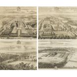 A GROUP OF TWELVE DECORATIVE PRINTS after Jan Kip depicting various country seats to include