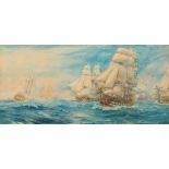 GEORGE COCHRANE KERR (1850-1930) 'Lord Nelson returning with the fleet from the West Indies',