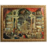 A DECORATIVE GILT FRAMED CLASSICAL PRINT 112cm x 140cm Condition: in good condition