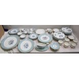 A ROYAL WORCESTER WOODLAND PATTERN PART DINNER SERVICE and Aynsley cups and saucers Condition: the