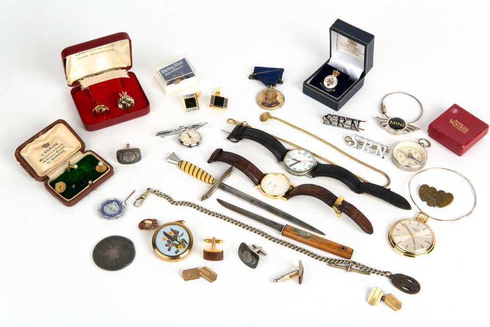 MIXED JEWELLERY AND WATCHES to include a ladies Tissot wristwatch, German made chrome pocket