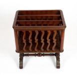 AN EARLY 20TH CENTURY MAHOGANY CANTERBURY 48cm wide x 37cm deep x 55cm high Condition: small piece