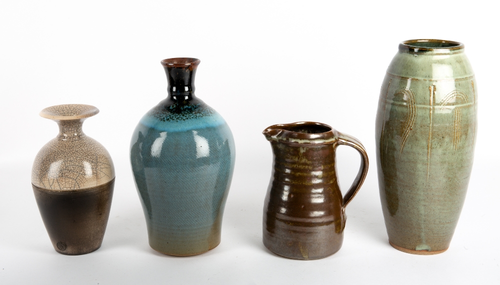 A MIXED COLLECTION OF STUDIO POTTERY to include an Ara Cardew jar and cover, 11cm diameter x 11cm - Image 2 of 9