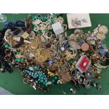 A LARGE COLLECTION OF COSTUME JEWELLERY AND SILVER JEWELLERY At present, there is no condition