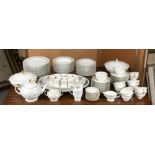 A ROSENTHAL CLASSIC ROSE COLLECTION DINNER, TEA AND COFFEE SERVICE for twelve, 107 pieces in