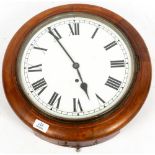 A LATE 19TH / EARLY 20TH CENTURY DIAL CLOCK with continental possibly German movement, overall