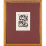 HILARY PAYNTER (1943) Portrait of a mother and child, woodcut, signed and numbered 36/50, 8cm x 6.
