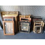 A COLLECTION OF APPROXIMATELY 40 VARIOUS PICTURE FRAMES 19th century and later Condition: all in