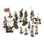 A COLLECTION OF BRITIANS AND FRONT LINE LEAD SOLDIERS Condition: all generally good condition,