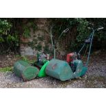 TWO OLD CYLINDER MOWERS consisting of a Suffolk Punch 14" Super together with a Ransomes Fourteen (