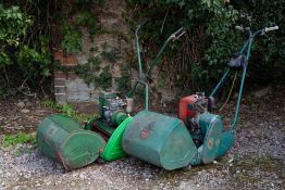 TWO OLD CYLINDER MOWERS consisting of a Suffolk Punch 14" Super together with a Ransomes Fourteen (