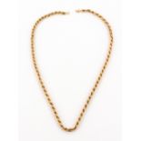 A 9 CARAT GOLD NECKLACE 40cm in length, 4.7 grams in weight Condition: in good condition