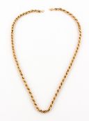 A 9 CARAT GOLD NECKLACE 40cm in length, 4.7 grams in weight Condition: in good condition