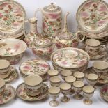 Satsuma tea set Japanese late 19th Century, comprising of plates, bowls, teacups, coffeepot etc,