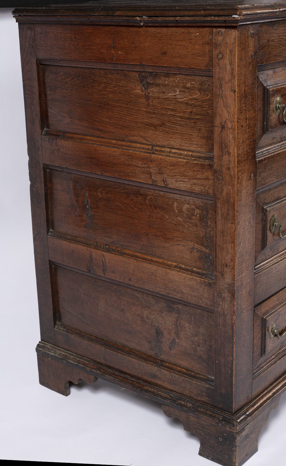 Converted blanket box or coffer originally late 18th/ early 19th Century, with two drawers remaining - Image 7 of 7