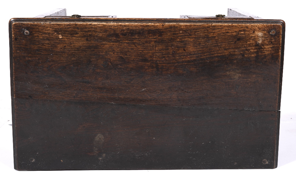 Oak lowboy 18th Century, fitted three drawers, 77cm across, 44cm deep, 70cm high - Image 5 of 6
