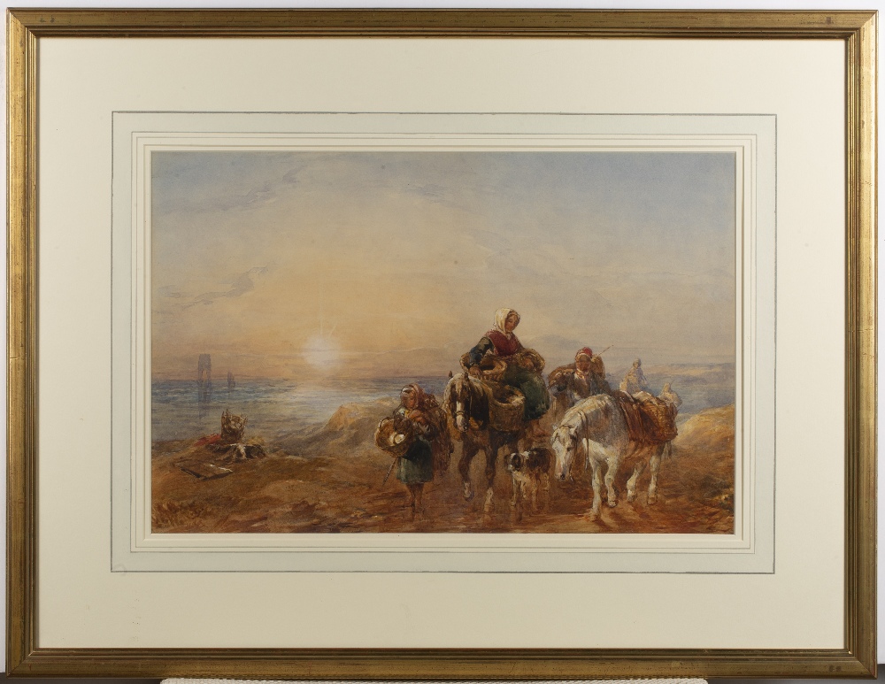 Attributed to John Frederick Taylor (1802-1891) 'Returning Home' watercolour, unsigned, 33cm x 50cm - Image 2 of 3