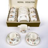 Royal Doulton 'Madrigal' boxed part tea set with some additional plates etc