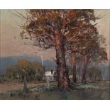 James Wynne (Australian b 1944) Sunset, oil on canvas, signed 24cm x 29cm, and Luther Marais (1935-