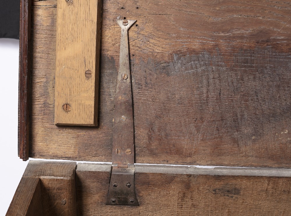 Converted blanket box or coffer originally late 18th/ early 19th Century, with two drawers remaining - Image 3 of 7