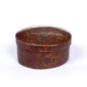 Scatola di Suoro (Nun's box) Italian, 17th Century probably Tuscan, the oval poplar box with gessoed