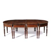 Colonial Manila 'magic' narra wood dining table Anglo Indian/ Philippines,19th Century, with two D