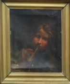 After Joseph Wright of Derby Study of a young boy, oil on canvas, 30cm x 24cm