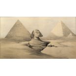 After David Roberts The Great Sphinx, Pyramids of Gizeh, lithograph, pub'd by F. G. Moon 1846, 29.