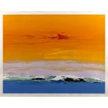 Donald Hamilton Fraser (1929-2009) 'Seaside Composition - Sunrise' screenprint, 233/250, signed in
