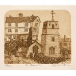 Glynn Thomas (b.1946) 'St. Benets' etching, numbered 74/100, signed in pencil lower right, unframed,