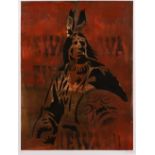 20th Century School 'Untitled Cherokee' lithograph, artists proof, indistinctly signed in pencil