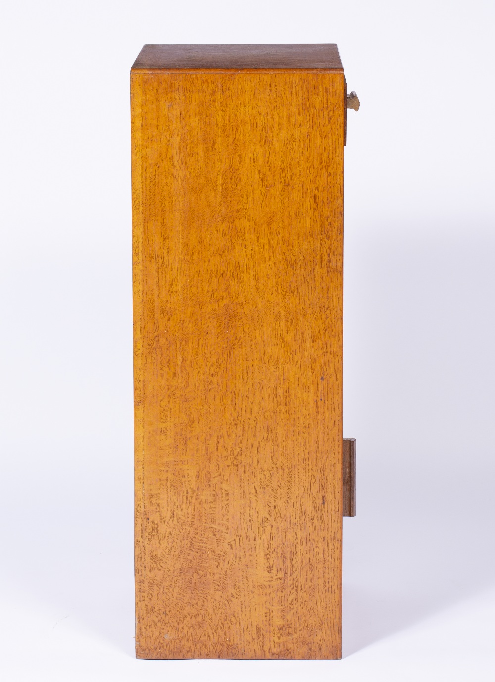 Attributed to Heals oak pot cupboard or bedside table, unmarked, 38cm x 77cm x 27cm - Image 3 of 9